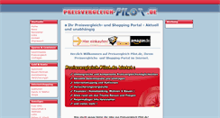 Desktop Screenshot of preisvergleich-pilot.de